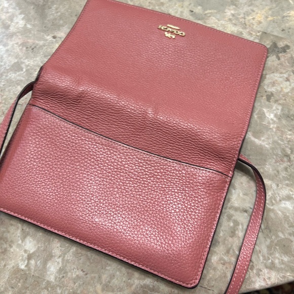 Coach Rose Leather Crossbody Bag - Picture 1 of 6